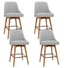 Wooden Swivel Bar Stool-main
