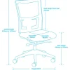 Xpress Team Sync Chair-Dimensions