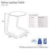 Kelso Laptop Jotter Side Table-Dimensions