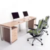 Oblique 2 Person Straight Desk Soft Maple