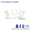 Trinity Beam 3 Seater-Dimensions