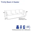 Trinity Beam 4 Seater-Dimensions