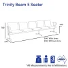 Trinity Beam 5 Seater-Dimensions