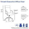 Vincent Executive Office Chair-Dimensions