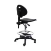 Lab Gas Lift Drafting Stool Ergonomic Chemical Resistant Industrial Seating