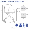 Romeo Executive Office Chair-Dimension