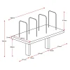 Serenity Desk Mounted Shelf-dimensions