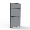 Screens 30mm Grey Fabric Black PC Frame-Side
