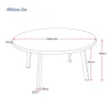 Lumina Round Coffee Table 900mmD-dimensions