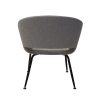 Opal Round Shape Light Grey Tub Chair