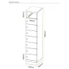 Flush Front Locker_Line Drawing-8 Door Locker