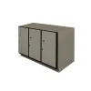 HYLKHH1H3W_Half Height 3 Door Hybrid Locker Unit (3W x 1H)_970H x 1075W x 580D_Light Grey