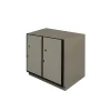 Half Height 2 Door Hybrid Locker Unit (2W x 1H)_970Hx725Wx580D_Light Grey