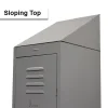 sloping top