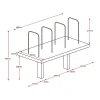 Clamp Mount Shelf-Bolt Through Fixing-dimensions