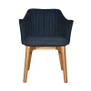 Cozimo Arm Chair Metal Solid Timber Indoor Lounge Dining Chair