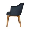 Cozimo Arm Chair Metal Solid Timber Indoor Lounge Dining Chair