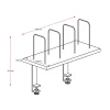 Deluxe Clamp Mount Shelf