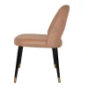 Nova Metal Slim Brass Copper Moulded Foam Seat Indoor Dining Chair