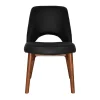 Nova Metal Solid Timber Moulded Foam Seat Indoor Dining Chair