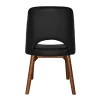 Nova Metal Solid Timber Moulded Foam Seat Indoor Dining Chair