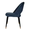 Relaxa Metal Slim Brass Copper Moulded Foam Seat Indoor Dining Chair
