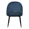 Relaxa Metal Slim Brass Copper Moulded Foam Seat Indoor Dining Chair