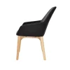 Santino Metal Solid Timber Indoor Lounge Dining Chair