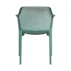 Stackable Plastic Arm Chair-Mint Green-Back