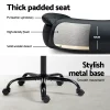 Evolve Office Chair Leather Computer Desk Chairs Executive Gaming Study Black