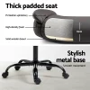 Evolve Office Chair Leather Computer Desk Chairs Executive Gaming Study Black