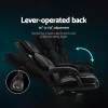 Evolve Executive Office Chair Leather Gaming Computer Desk Chairs Recliner Black