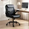 Evolve Leather Executive Black Chair-OCHAIR-G-7023-BK