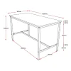 High Bar Leaner Table Frame Only-dimensions