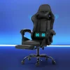 Evolve Massage Gaming Leather Black Chair-MOC-GC-2P-BK