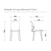 Kaleido 4-Leg Ashwood Chair FSKAL4LW46-dimension