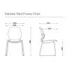 Kaleido Sled Frame Chair FSKALSL46-dimension