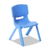 Ezee 5PCS Kids Table Chairs Set Children Study Desk Plastic Chairs-KPF-TBCH-BU-5PC
