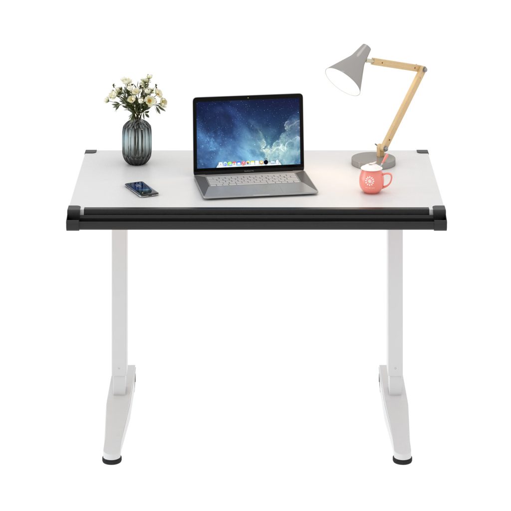 Pneumatic Height Adjustable Desk Flip Angle Top Drawing Plan Table ...