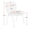 Lyra Black PU Visitor 4 Leg Stacking Chair