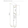 Cannon Metal Vertical 2 Tier Door Locker