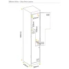 Cannon Metal Vertical 2 Tier Door Locker