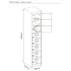 8 Door Locker-380mm Wide-Steel Locker_Line Drawing