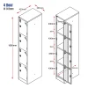 Xenon Metal 4 Door Locker-305-line_draw