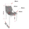 Flow UV Stabilised Chair_line_drawing