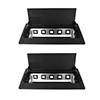 2 x Power & Data Box's in Table Top - Black +$794.00