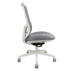 Stan Mesh Task Chair White NO ARMS SIDE