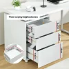 Hindmarsh 3 Drawer Office Study Desk – White