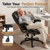 Evolve 8 Point PU Leather Massage Executive Office Chair Black