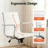 Evolve White Mid Back Gaming Office Chair